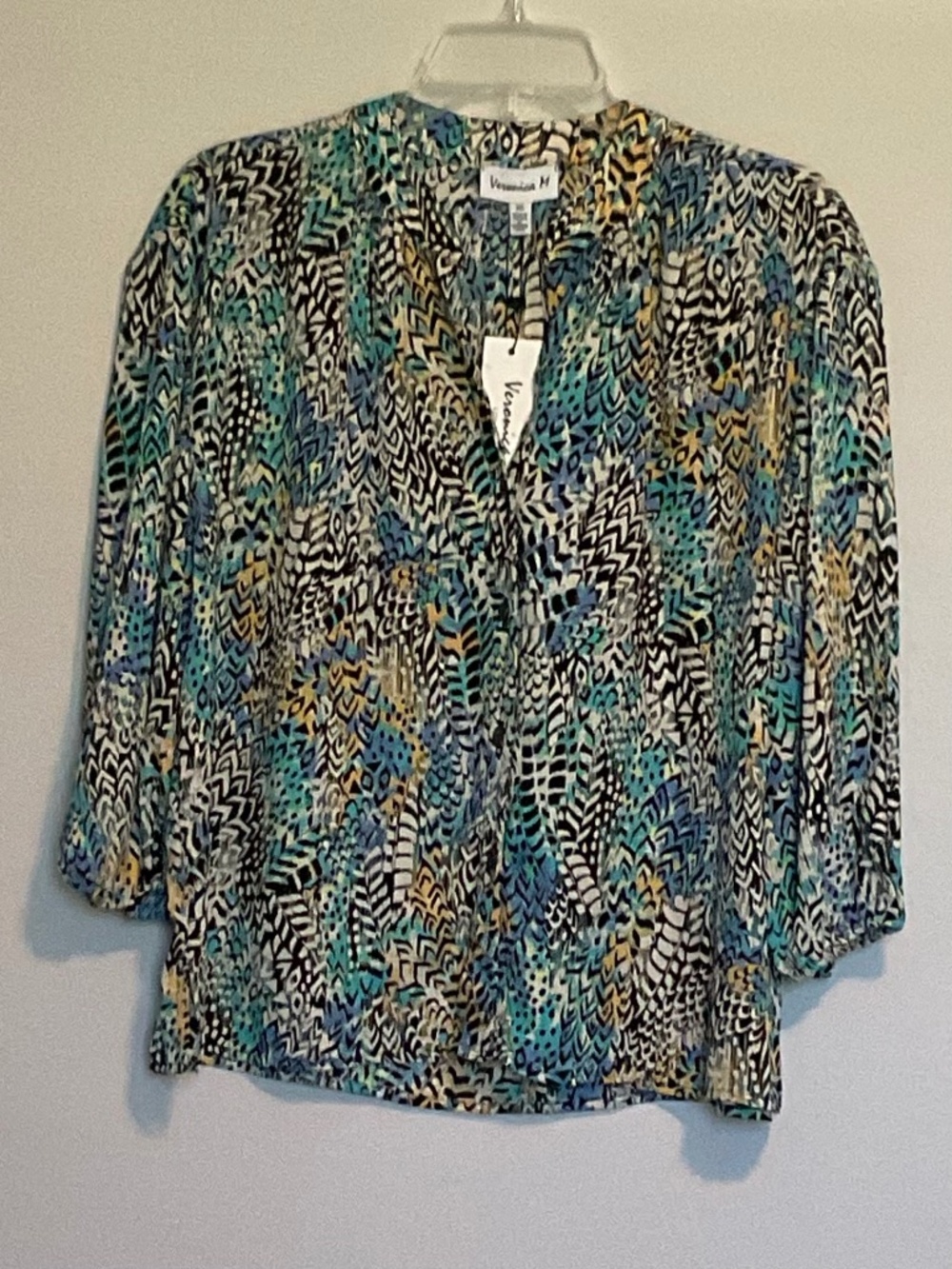 VERONICA M PRINT BLOUSE SIZE XS-LG NWT
